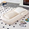 63.18" Folding Floor Sofa Chair with 5 Adjustable Positions,Flannelette Lounge Seat for Gaming,Meditation and Relaxation-The Pop Home - 2 of 4