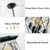 Farmhouse Kitchen Island Lights, 0-40'' Adjustable Height Retro Design Farmhouse Style Chandeliers, 4-Light Vintage Large Pendant Light - 4 of 4