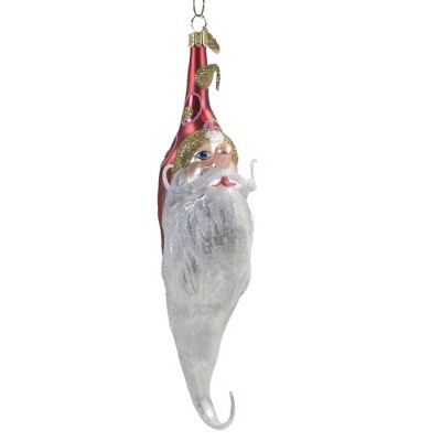 Morawski 9.0" Oblong Curlicue Santa Ornament Christmas  -  Tree Ornaments