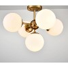Claxy Modern Globe Sputnik Ceiling Light Opal Glass 5-Light - 3 of 4