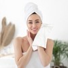 Unique Bargains Bathroom Solid Breathable Multi-Purpose Cotton Bath Washcloths 6 Pcs - 3 of 4