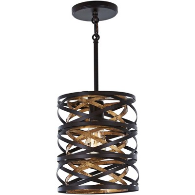 Minka Lavery Dark Bronze Mosaic Gold Mini Pendant Light 8 1/2" Wide Modern for Dining Room House Kitchen Island Living Bedroom