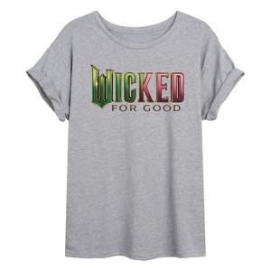 Women's - Wicked - For Good Logo Oversized Graphic T-Shirt - 1 of 4