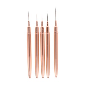 Unique Bargains Fine Nail Art Brushes Kit 1 Set - 1 of 4
