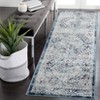 Vintage Rug Soft  Non Slip Plush Carpet Low Pile Stain Resistant Floor Cover Oriental Accent  Rug for Living Room Bedroom Nursery,Blue/2'3"x7'3" - 2 of 4