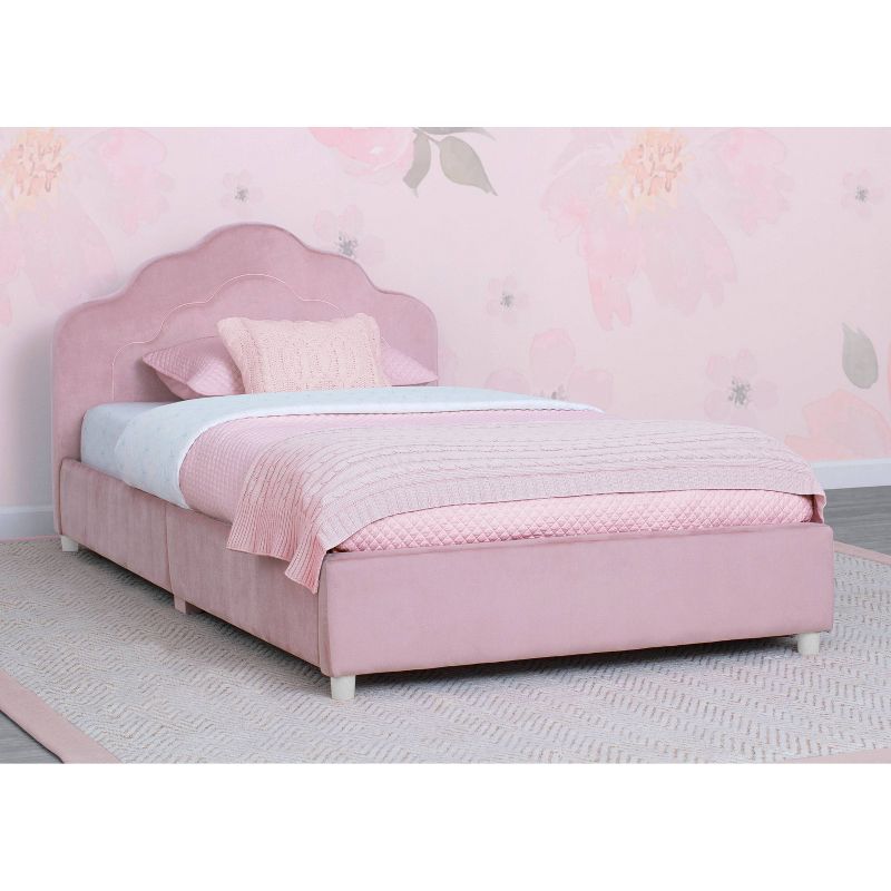 Twin Upholstered Kids&#39; Bed Rose Pink - Delta Children, 3 of 8