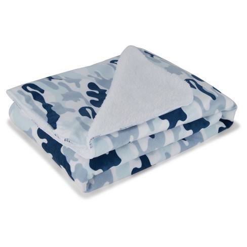 Kyle & Deena Lovey Faux-shearling Baby Blanket For Boy Comforting Plush ...