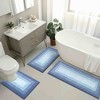 BAGOKIE Ultra Soft 3-Piece Microfiber Bathroom Rug Set - 2 of 4