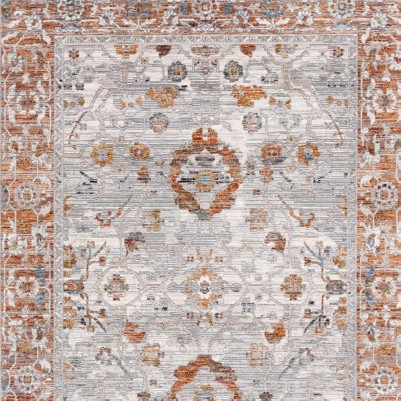 ivory grey/rust