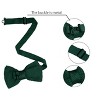 INSPIRE CHIC Men's Pre-Tied Adjustable Strap Solid Color Knitted Bow Ties - 4 of 4