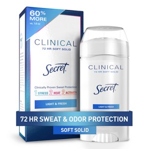 Secret Clinical Strength Antiperspirant and Deodorant for Women Soft Solid - Light & Fresh - 2.6oz - 1 of 4