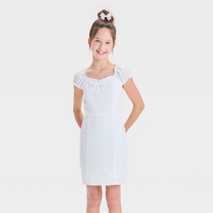 Girls' Cap Sleeve Mini Dress - art class™ - 1 of 3