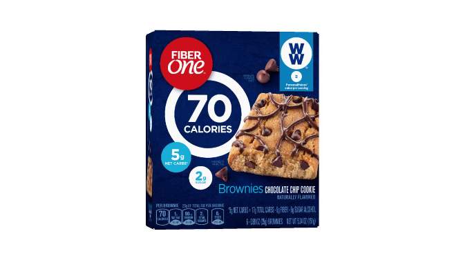 Fiber One Chocolate Chip Cookie Brownies - 6ct/5.64oz, 2 of 15, play video