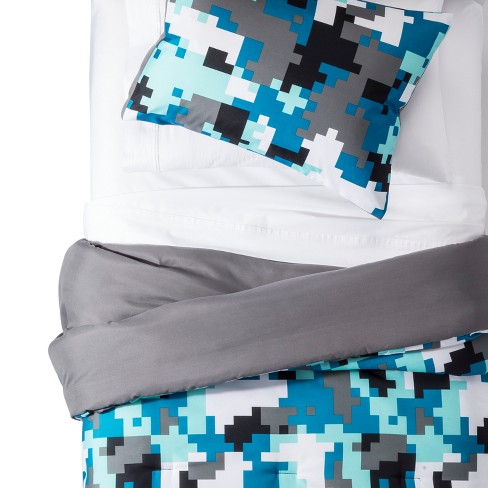 Twin Comforter Set Pixelated Camo Pillowfort Target
