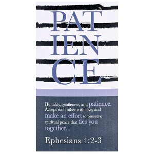Dicksons MAG-1039 Patience Humility Gentleness Accept Each Other with Love White and Blue 5 x 2.75 Vinyl Decorative Refrigerator Magnet - 1 of 2