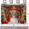 10x8ft Fabric Christmas Backdrop Winter Forest Wooden Barn Door North Pole Snowy Xmas Tree - 3 of 4