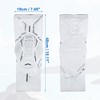Unique Bargains 2pcs Compression Knee Braces EVA Padded Leg Sleeve Protector Nylon White Size XL - 2 of 3