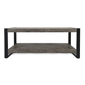 Jofran, Pinnacle Modern Loft Iron and Wood Grey Coffee Table - 1 of 4