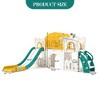 COZONY 8-in-1 Toddler Slide Set with Basketball Hoop, Steering Wheel, Tunnel & Storage, Freestanding Playground - 2 of 4