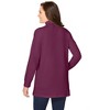 Woman Within Plus Size Perfect Long-Sleeve Mockneck Tee - 3 of 4