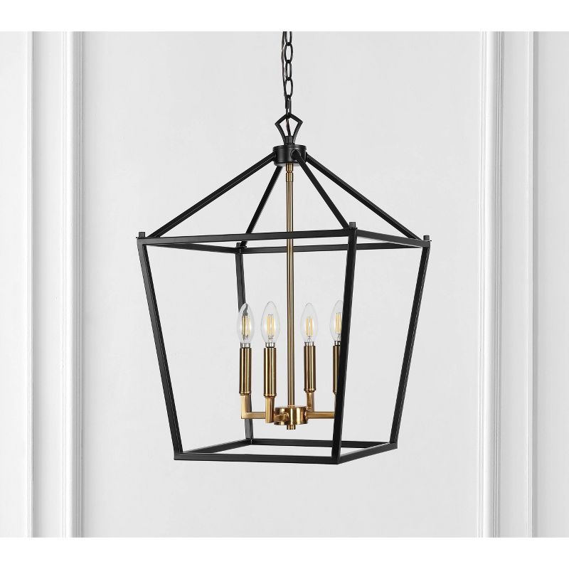 16" Metal Pagoda Lantern Pendant (Includes LED Light Bulb) - JONATHAN Y, 3 of 11