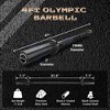 Barbell Bar for Weightlifting - 7FT Heavy Duty (1500LB/700LB), 4FT Short (500LB), 47" EZ Curl Bar - Fits 2" Standard Plates-Home Gym Strength Training - 2 of 4
