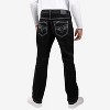 CULTURA Men's Saddle Stitch Modern Fit Jeans in JET BLACK Size 38X32 - 2 of 4
