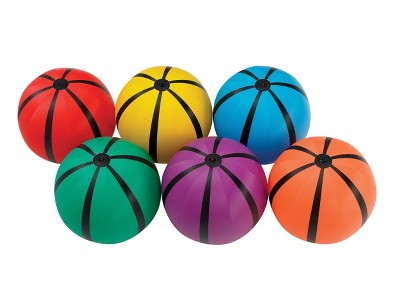 Sportime Heavy-duty Beach Balls, 16 Inches, Assorted Colors, Set Of 6 ...