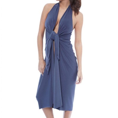 Women's 7-in-1 Long Beach Cover Up Dress - WrapIt by Tish