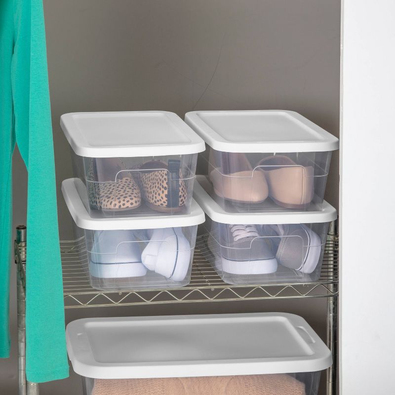6qt Clear Storage Box White - Room Essentials&#8482;, 5 of 15