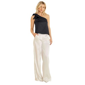VENUS Womens Bow Detail One-Shoulder Top - 1 of 4