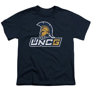 University Of North Carolina Greensboro Distressed Primary Kids T-Shirt For Youth Navy - 1 of 4