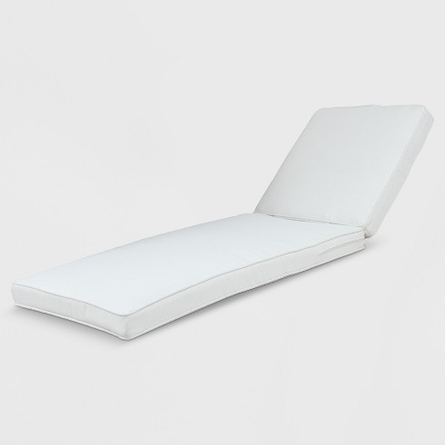 outdoor chaise lounge cushions white