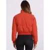 INSPIRE CHIC Women's Winter Outwear Baggy Padded Cropped Bomber Jacket - 4 of 4