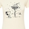 Women's - Peanuts - Snoopy Woodstock Igloo Fitted Graphic T-Shirt - 2 of 4