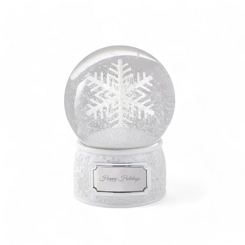 Personalization Mall Engraved Happy Holidays Musical Snowflake Snow Globe - image 1 of 1