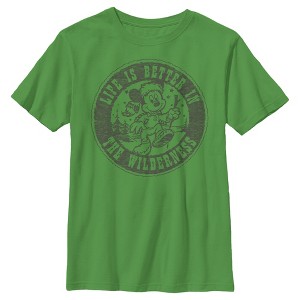 Boy's Disney Mickey Mouse Life is Better in the Wilderness T-Shirt - 1 of 4