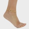 Pompeii3 Stefanie Anklet 18k Gold Plated 9.25" with 1.5" Extender - 3 of 4