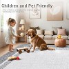 Machine Washable Carpet, Non-Slip And Non-Linting, Large Indoor Carpet, Modern Border Low Pile Foldable Carpet, Bedroom, Living Room, Kids Room - 4 of 4