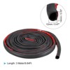 Unique Bargains D-Shape Self-Adhesive Foam Rubber Soundproof DIY Weather Seal Strip - 2 of 4