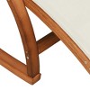 vidaXL White Rocking Chair - Solid Poplar Wood Frame, Durable Textilene Fabric Seat, Indoor and Outdoor Use, Ergonomic Design - 3 of 4
