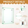 Unique Bargains Acrylic Wall Tabletop Display Floating Single Image Frame - 3 of 4