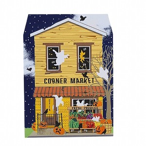 Cat's Meow Village 4.5 Inch The Corner Market Halloween Halloween Village , Lightweight Halloween Decor Halloween Market Spooky (1PC) - 1 of 4