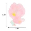 Unique Bargains Flowers Pattern Hair Clip 5.31"x3.54" Light Pink 1 Pc - 4 of 4
