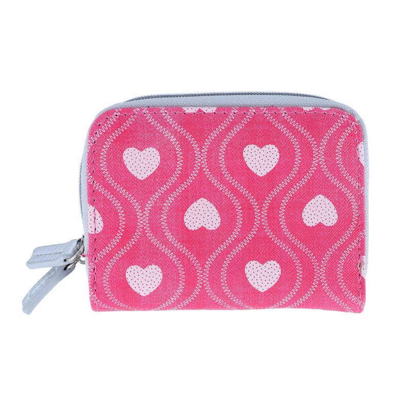 Buxton Swervy Hearts Print Vegan Leather Wizard Wallet, 3 of 4