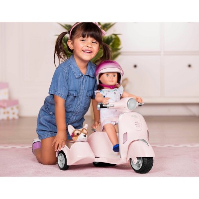 Our Generation Ride Along Scooter Vehicle Accessory Set for 18&#34; Dolls_4