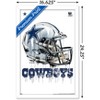 Trends International NFL Dallas Cowboys - Drip Helmet 20 Framed Wall Poster Prints - 3 of 4