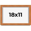 PosterPalooza | Flat Brown Picture Frame - UV Acrylic, Backing Board, Hanging Hardware Included - 2 of 4