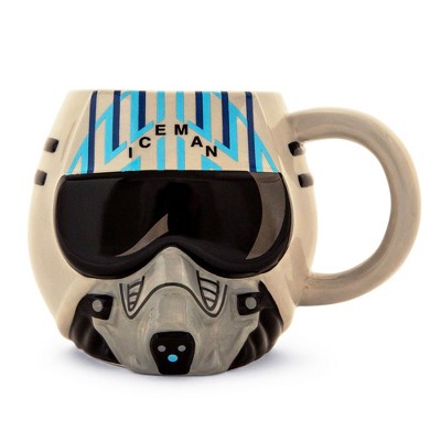 Silver Buffalo Top Gun: Maverick Iceman Helmet Sculpted Ceramic Mug ...