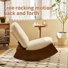 Modern Glider Rocking Chair with Soft Upholstery and Solid Wood Base, Comfortable Accent Chair for Living Room, Nursery or Bedroom-Tanpinhause - 3 of 4